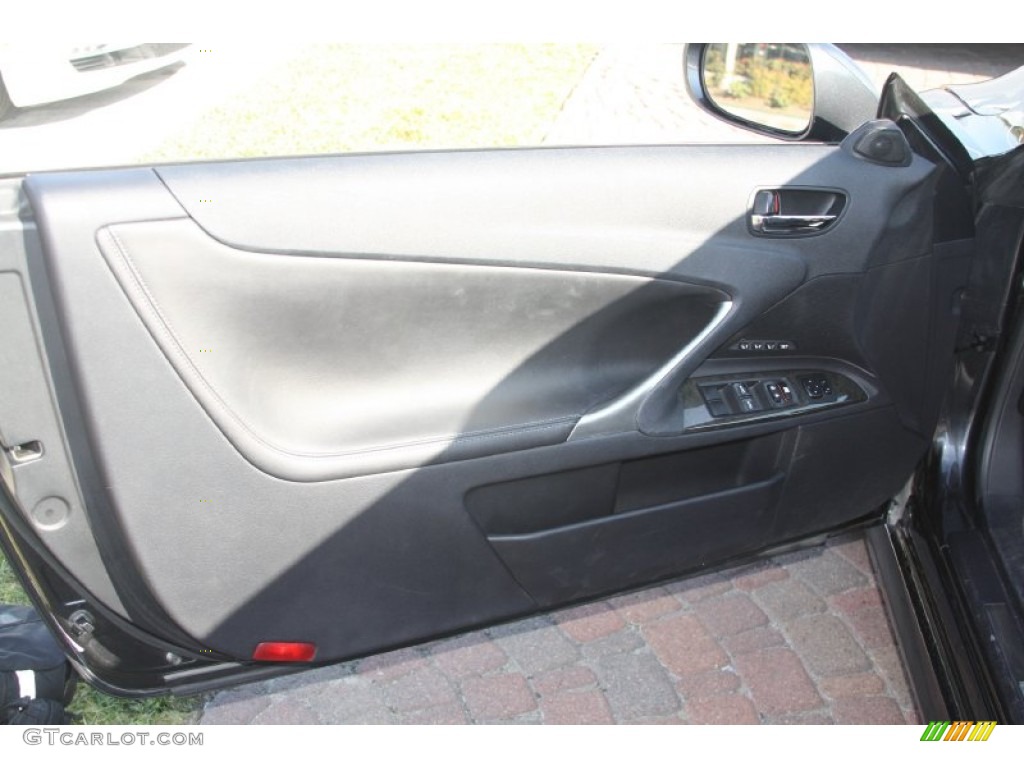 2010 Lexus IS 250C Convertible Black Door Panel Photo #56016098