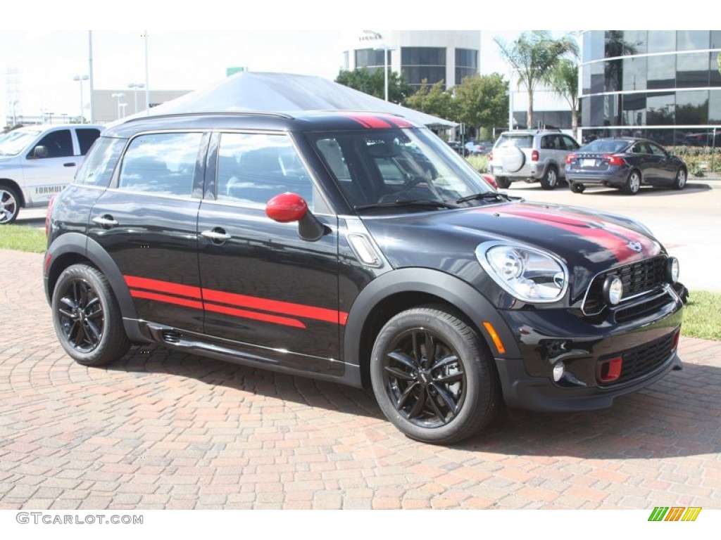 Absolute Black Metallic 2012 Mini Cooper S Countryman Exterior Photo #56017793