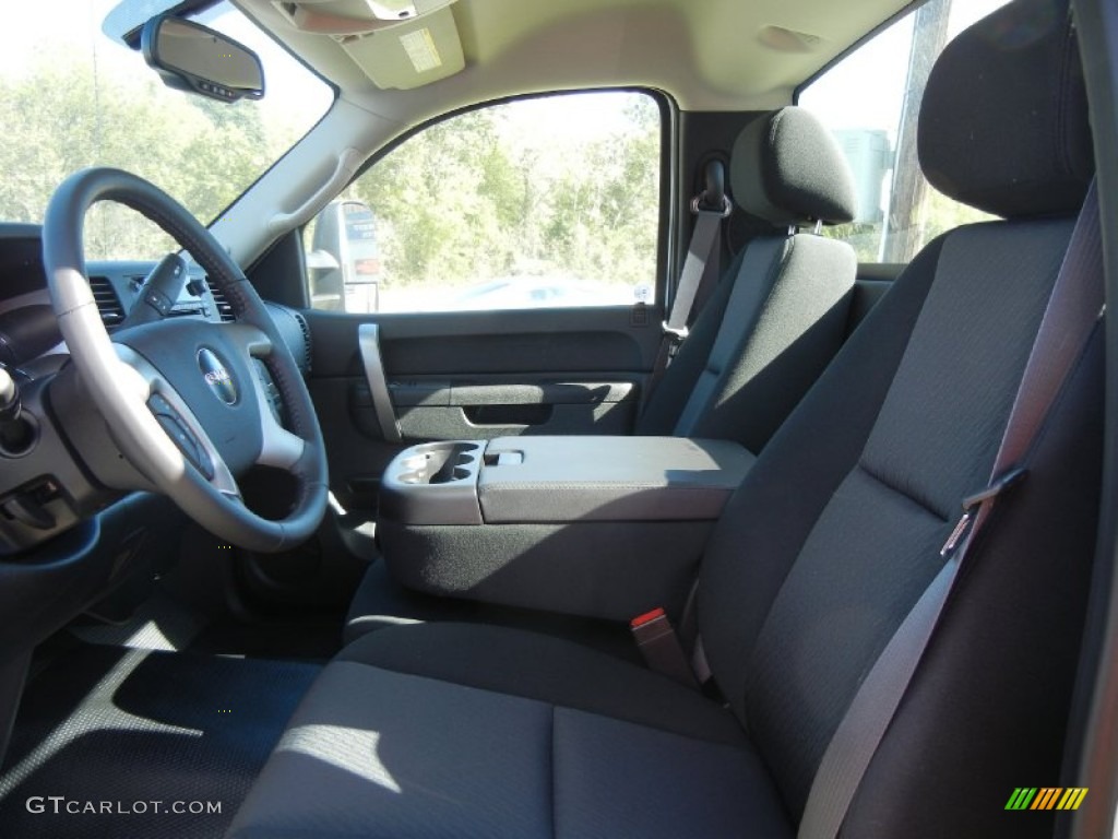 Ebony Interior 2011 GMC Sierra 3500HD SLE Regular Cab Chassis Photo #56017931
