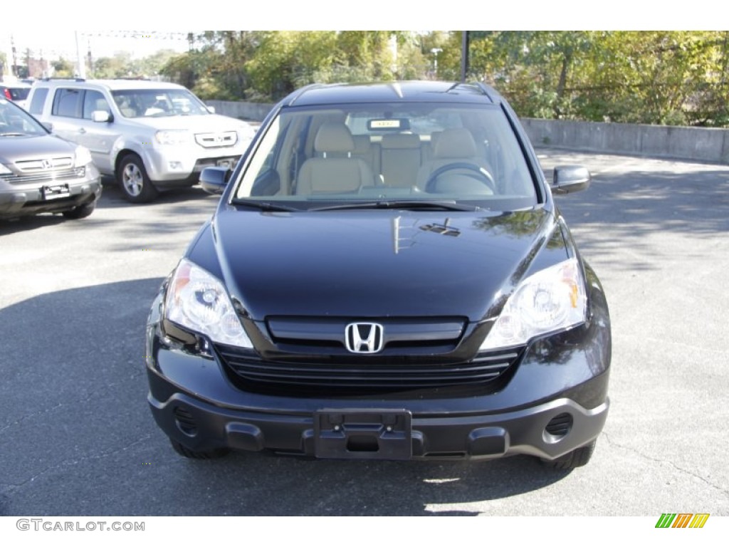 2008 CR-V LX 4WD - Nighthawk Black Pearl / Ivory photo #2