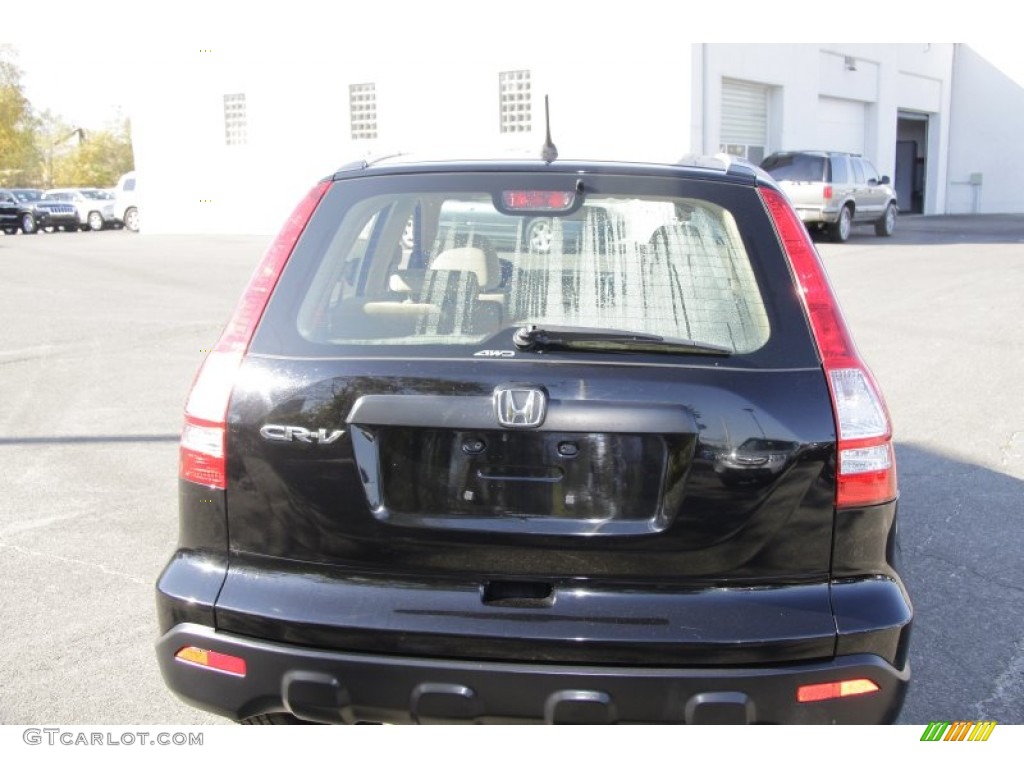 2008 CR-V LX 4WD - Nighthawk Black Pearl / Ivory photo #7
