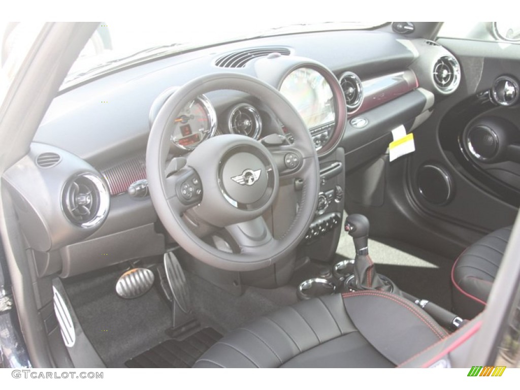 2012 Cooper S Clubman Hampton Package - Reef Blue Metallic / Black Lounge Leather/Damson Red Piping photo #10