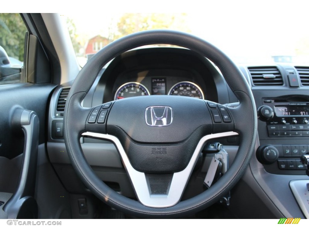 2009 Honda CR-V EX 4WD Gray Steering Wheel Photo #56019074