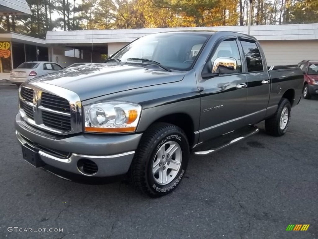 2006 Ram 1500 SLT Quad Cab - Mineral Gray Metallic / Medium Slate Gray photo #7