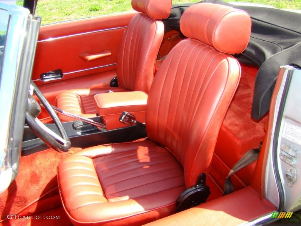 Russet Red Interior 1974 Jaguar XKE Series III Roadster Photo #56019752