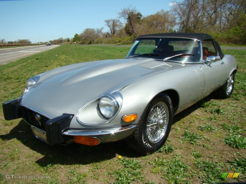 1974 XKE Series III Roadster - Silver Grey Metallic / Russet Red photo #42