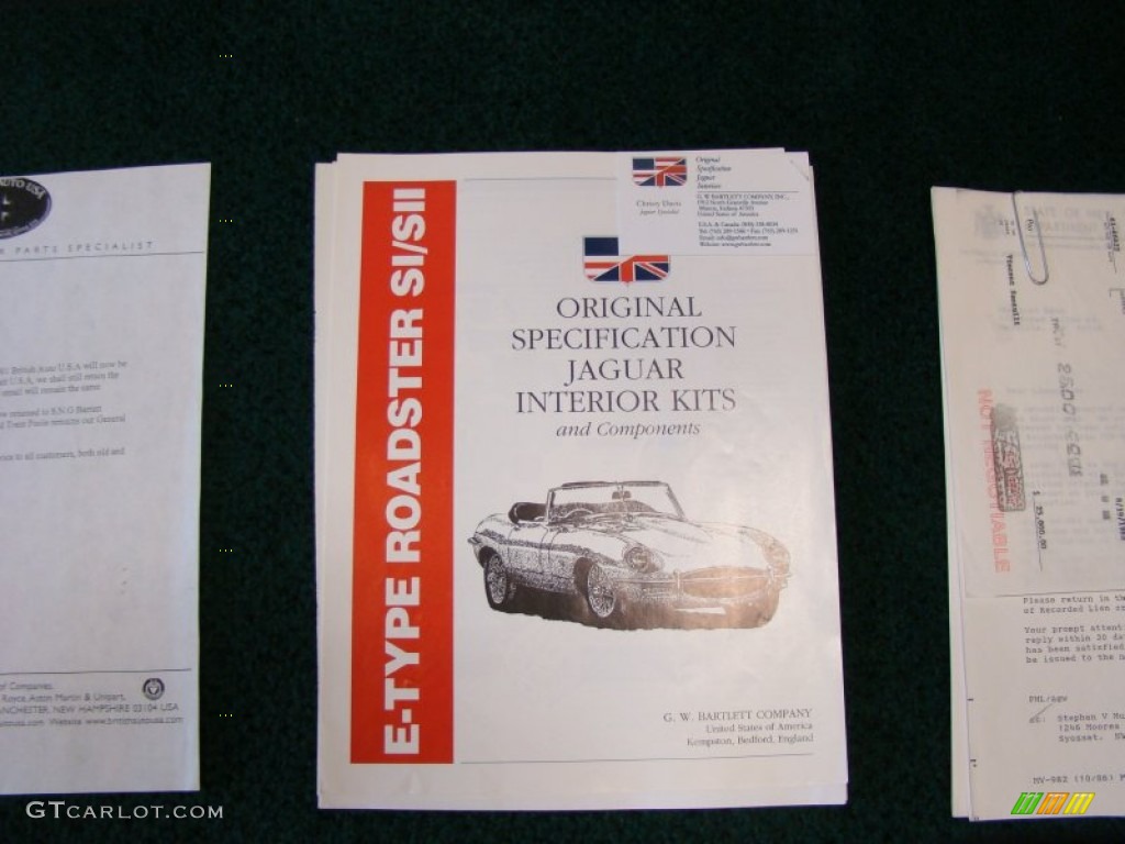 1974 Jaguar XKE Series III Roadster Books/Manuals Photo #56020130