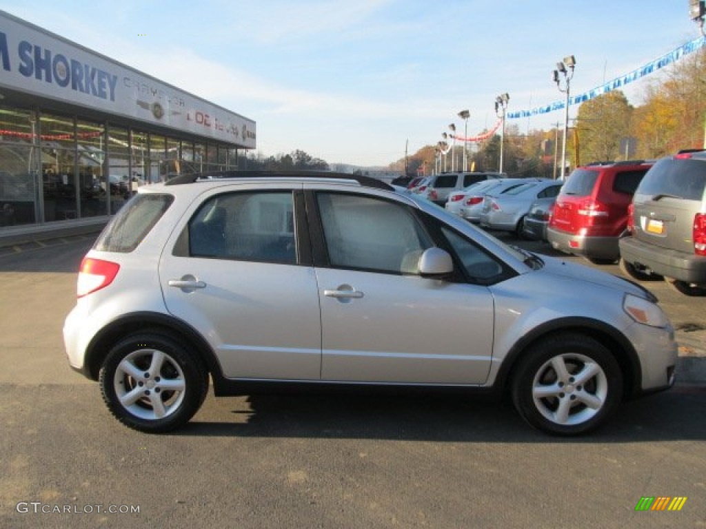 2007 SX4 AWD - Silky Silver Metallic / Black photo #2