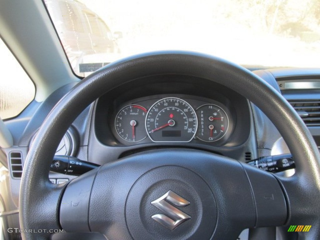 2007 SX4 AWD - Silky Silver Metallic / Black photo #9