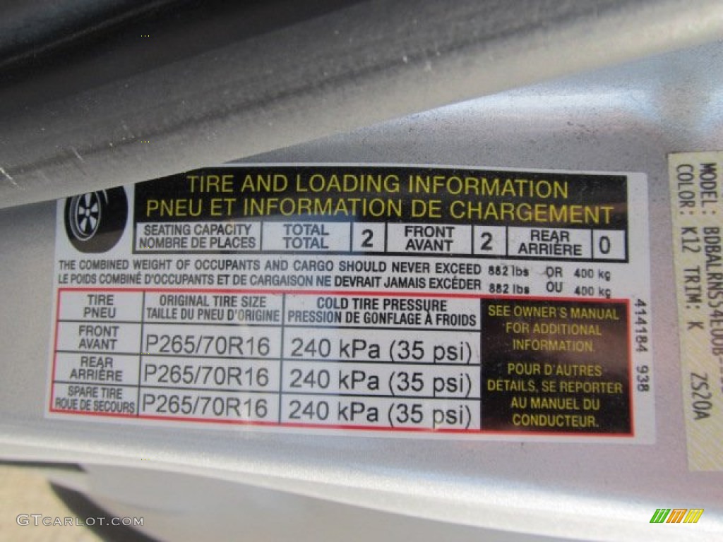 2009 Suzuki Equator Premium Extended Cab Info Tag Photo #56021024
