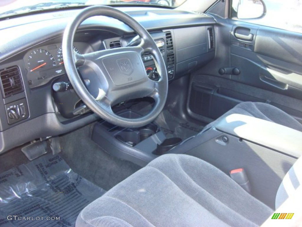 Dark Slate Gray Interior 2003 Dodge Dakota SXT Regular Cab Photo #56021429
