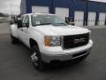 Summit White - Sierra 3500HD Crew Cab 4x4 Dually Photo No. 2