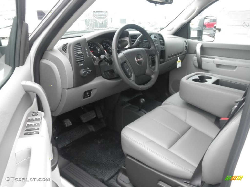 Dark Titanium Interior 2012 GMC Sierra 3500HD Crew Cab 4x4 Dually Photo #56021597