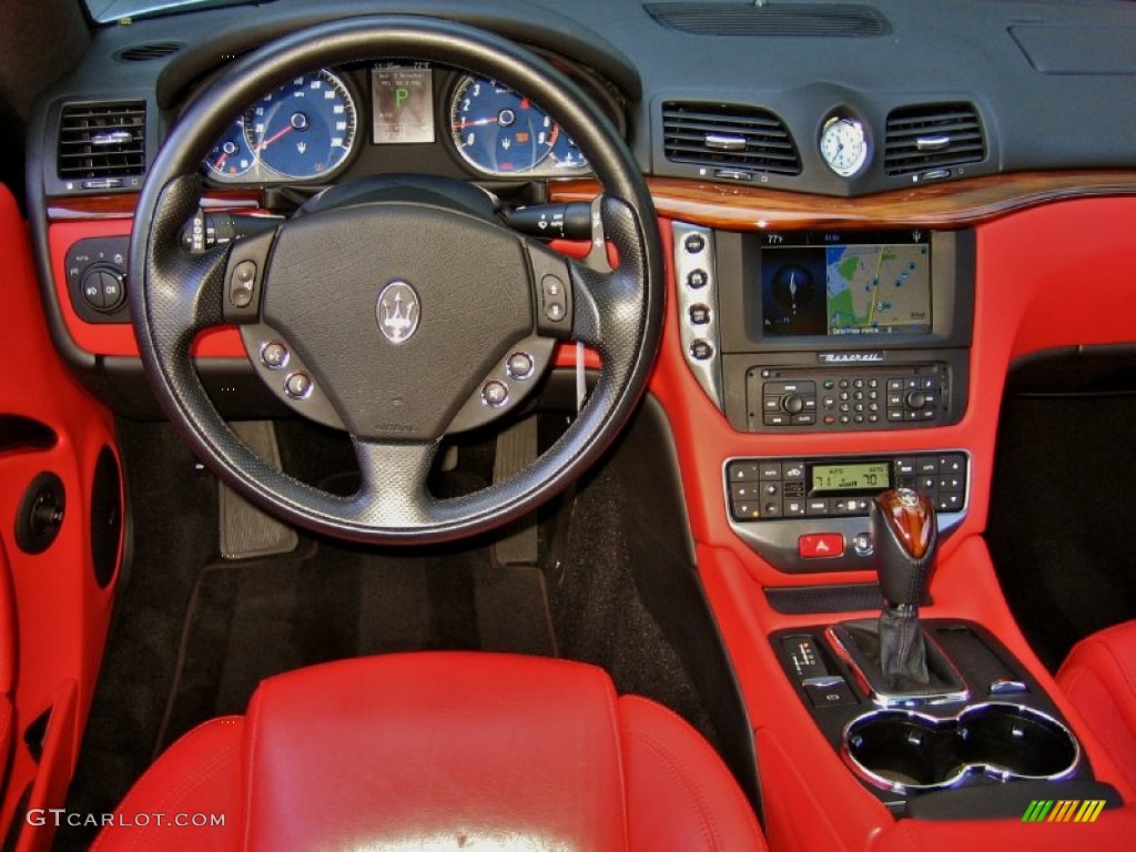2008 Maserati GranTurismo Standard GranTurismo Model Rosso Corallo (Red) Dashboard Photo #56021648