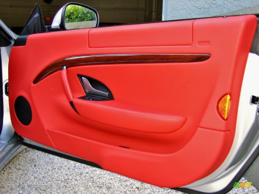 2008 Maserati GranTurismo Standard GranTurismo Model Rosso Corallo (Red) Door Panel Photo #56021780