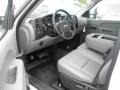 Dark Titanium 2011 GMC Sierra 2500HD Work Truck Regular Cab 4x4 Utility Interior Color