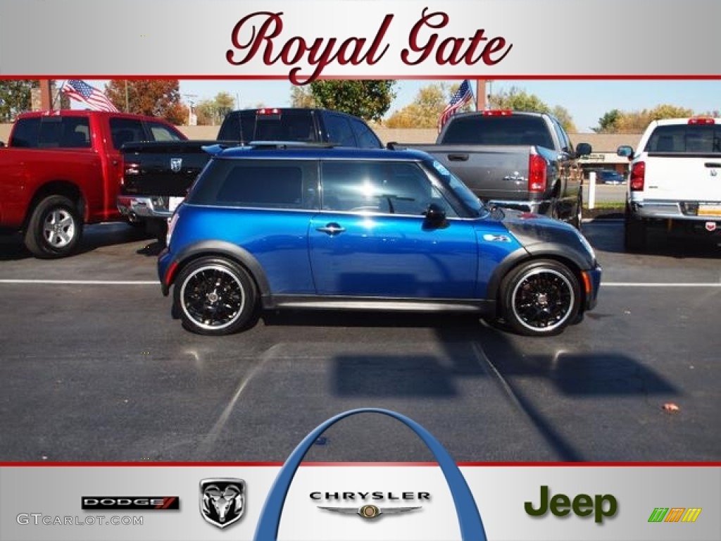 2003 Cooper S Hardtop - Indi Blue Metallic / Panther Black photo #1