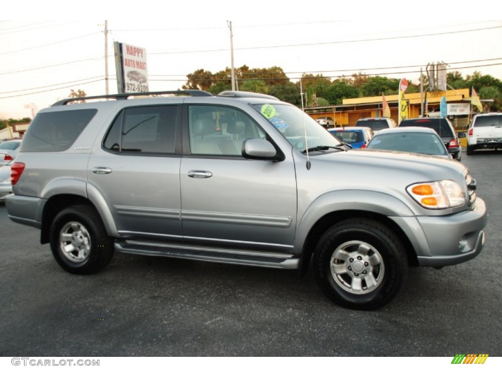 2001 Sequoia Limited - Silver Sky Metallic / Charcoal photo #2