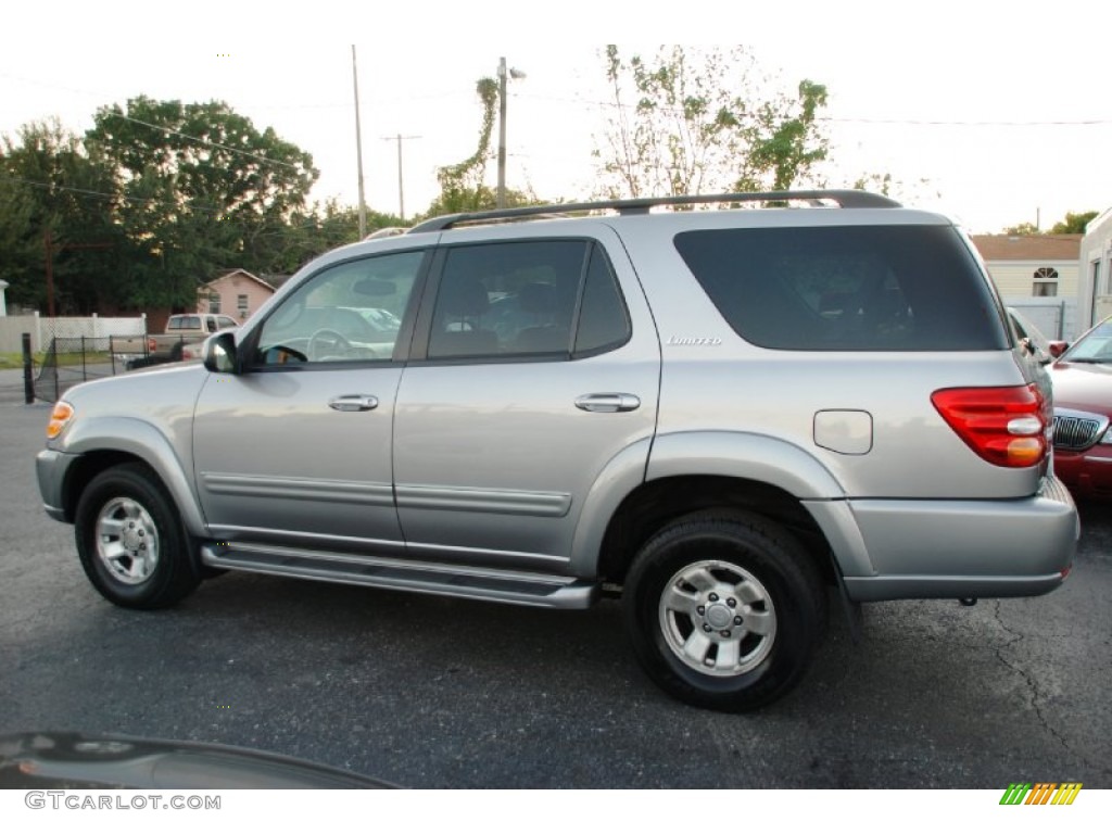 2001 Sequoia Limited - Silver Sky Metallic / Charcoal photo #10