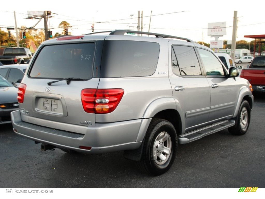 2001 Sequoia Limited - Silver Sky Metallic / Charcoal photo #12