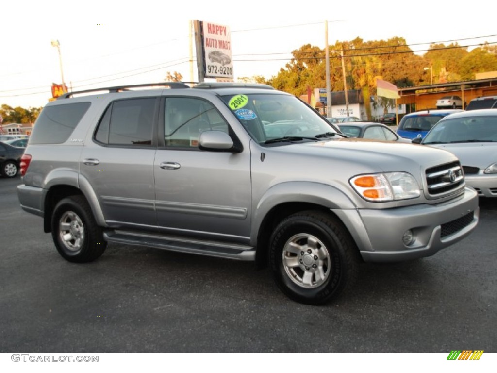 2001 Sequoia Limited - Silver Sky Metallic / Charcoal photo #32