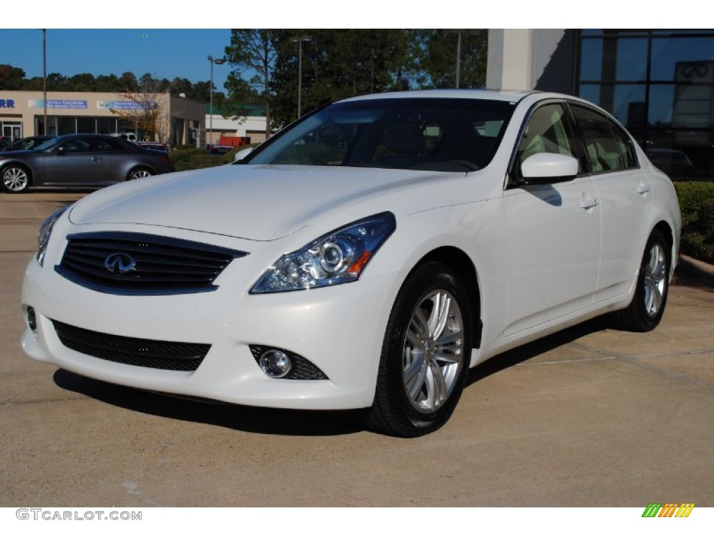 Moonlight White 2012 Infiniti G 25 Journey Sedan Exterior Photo #56026247