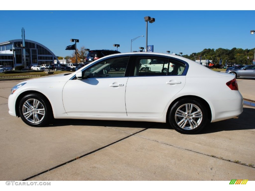Moonlight White 2012 Infiniti G 25 Journey Sedan Exterior Photo #56026307