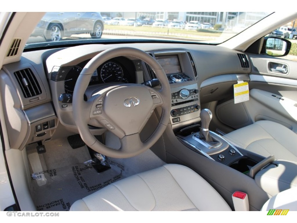 Stone Interior 2012 Infiniti G 25 Journey Sedan Photo #56026364