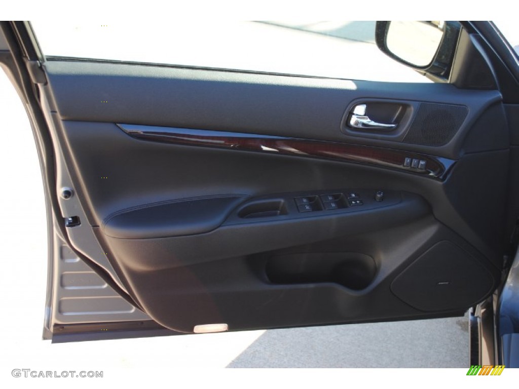 2012 Infiniti G 37 Journey Sedan Graphite Door Panel Photo #56026667