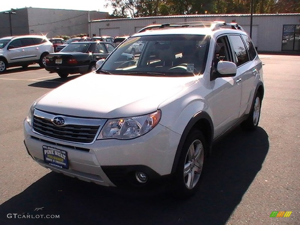 2009 Forester 2.5 X Premium - Satin White Pearl / Platinum photo #1