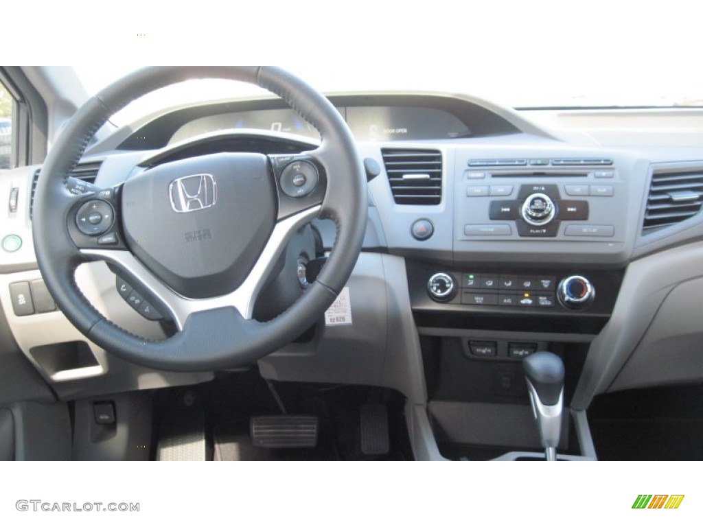 2012 Honda Civic EX-L Sedan Gray Dashboard Photo #56028020
