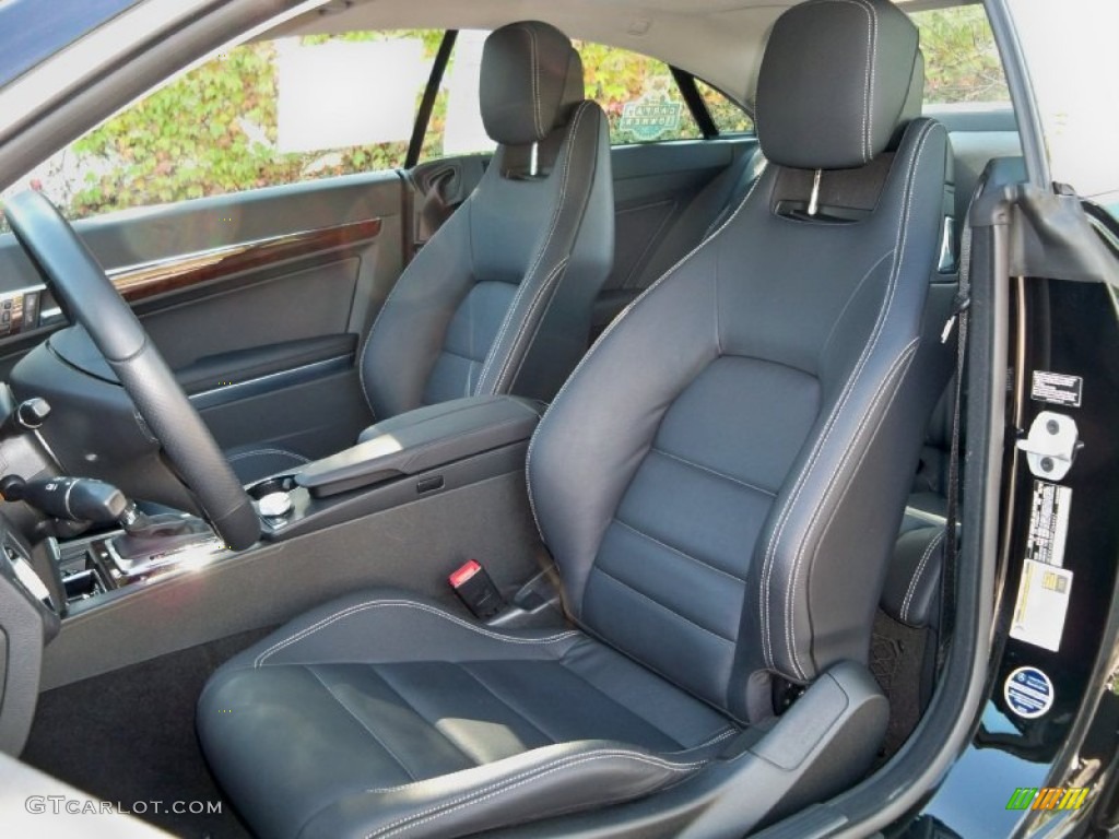 Black Interior 2011 Mercedes-Benz E 350 Coupe Photo #56028056
