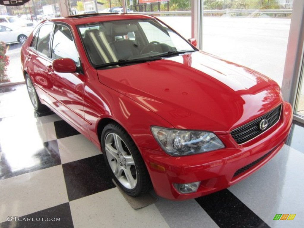 Absolutely Red Lexus IS
