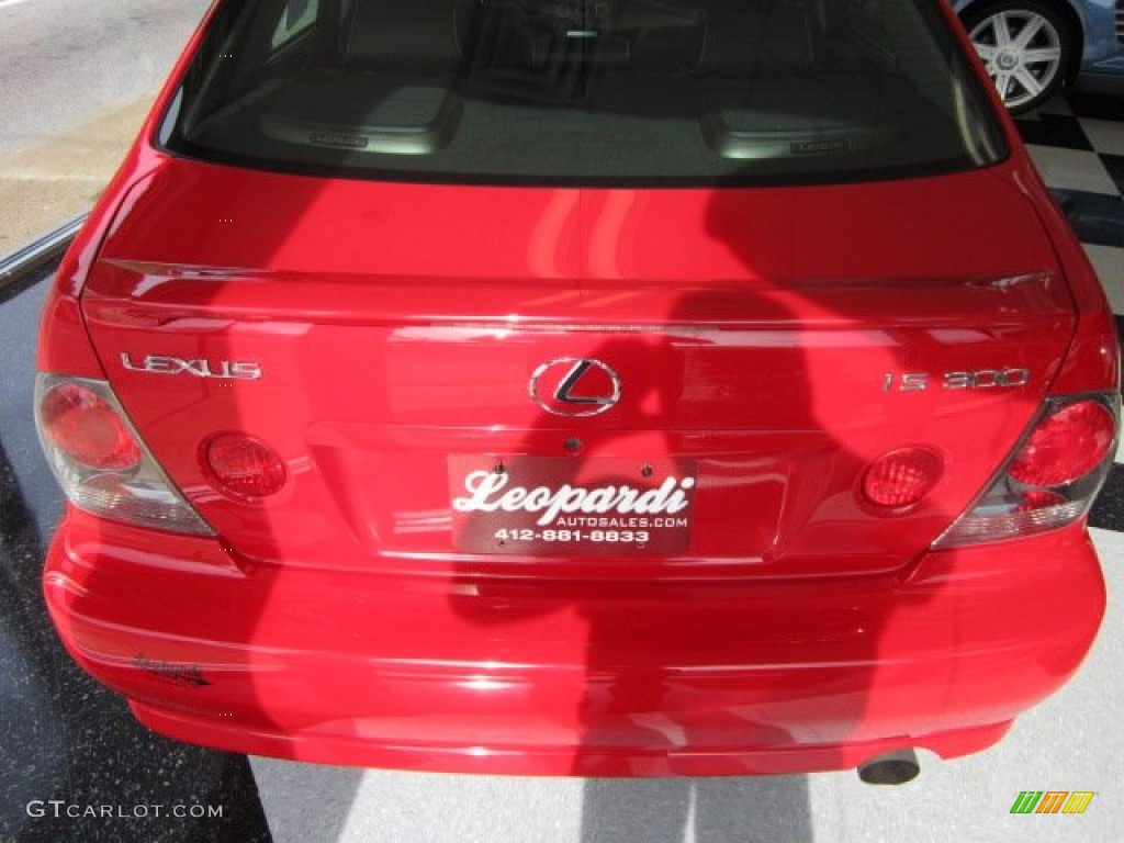 2004 IS 300 - Absolutely Red / Black photo #4