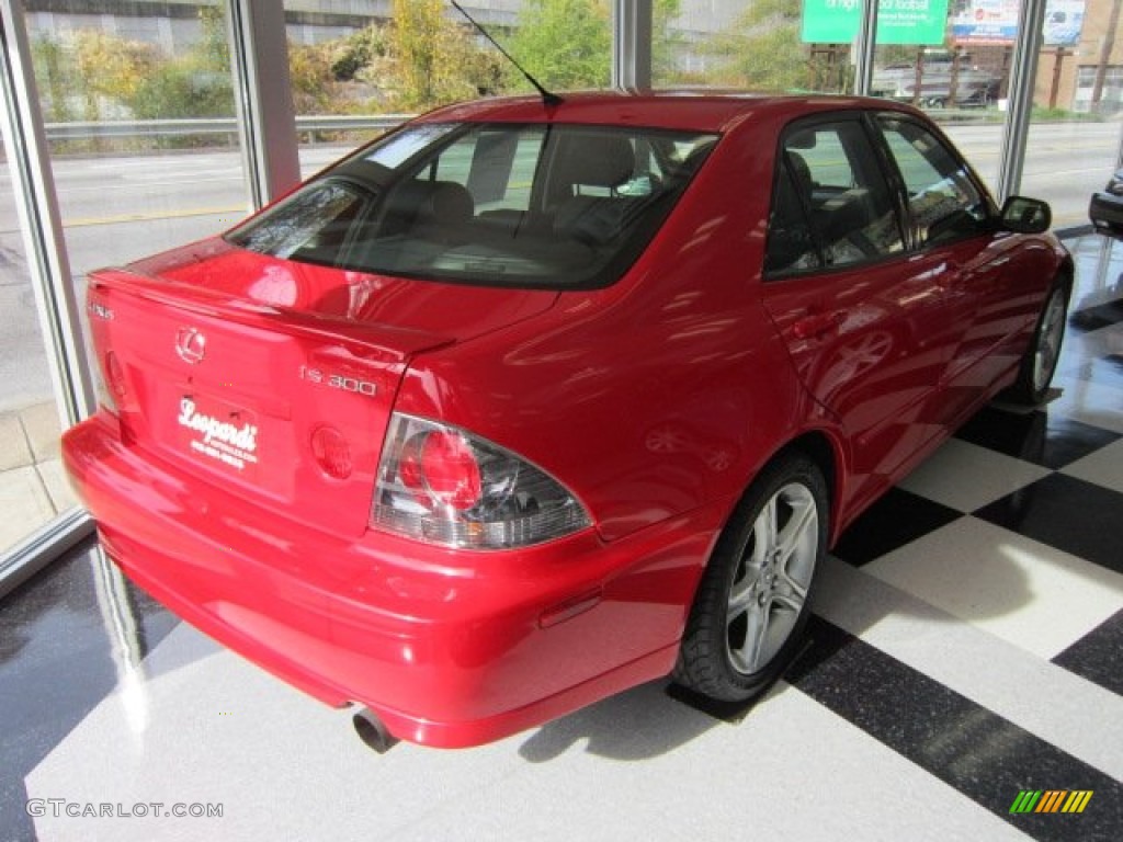 2004 IS 300 - Absolutely Red / Black photo #5