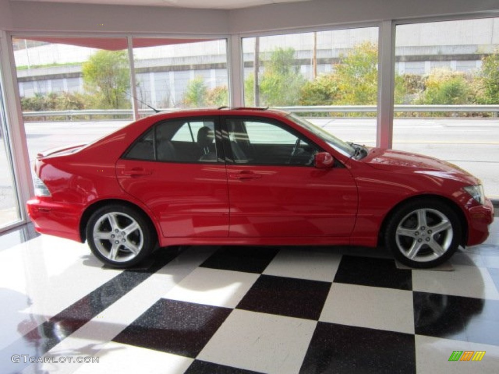 2004 IS 300 - Absolutely Red / Black photo #6