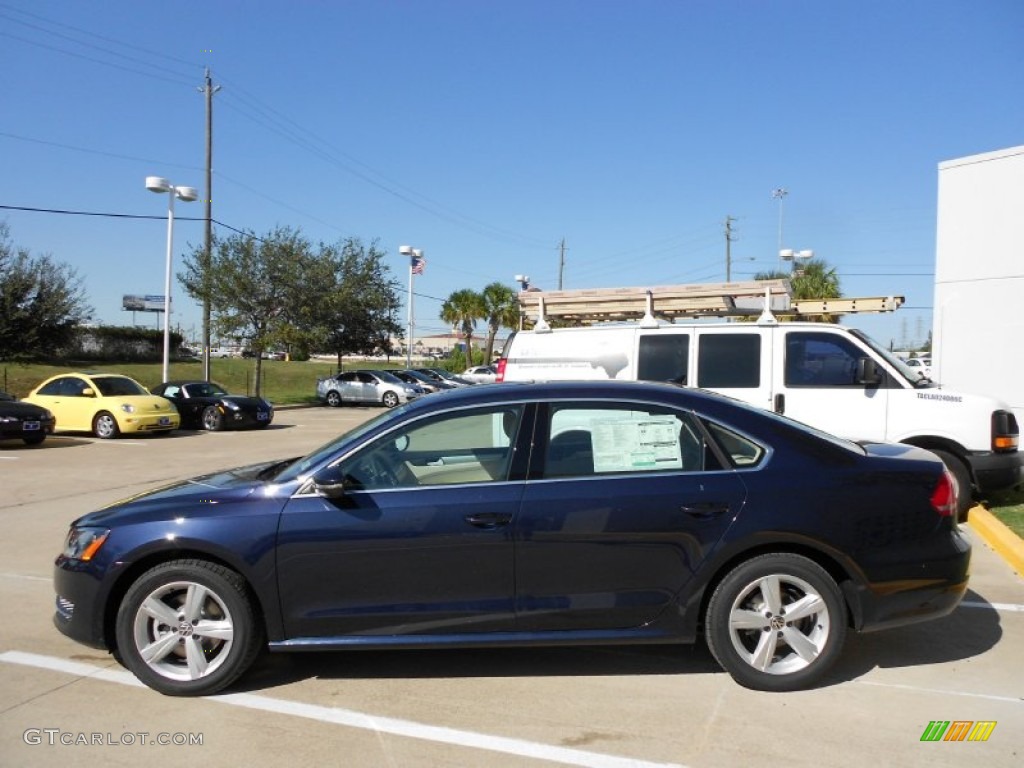 Night Blue Metallic 2012 Volkswagen Passat 2.5L SE Exterior Photo #56029328