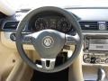 Cornsilk Beige Steering Wheel Photo for 2012 Volkswagen Passat #56030249