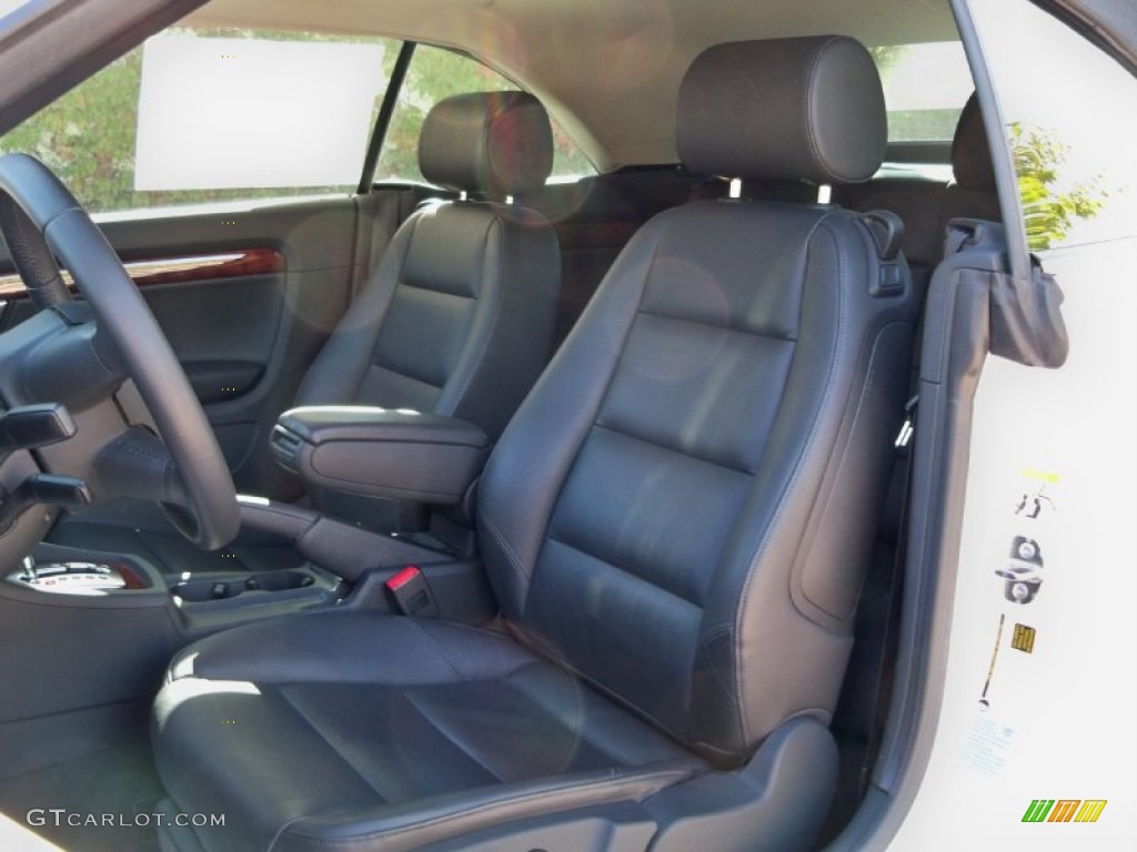 Black Interior 2009 Audi A4 2.0T Cabriolet Photo #56030558