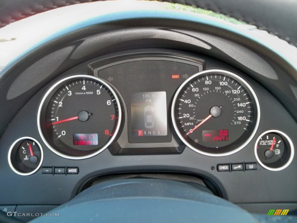 2009 Audi A4 2.0T Cabriolet Gauges Photo #56030681