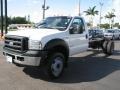 Oxford White 2007 Ford F450 Super Duty XL Regular Cab Chassis Exterior