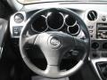 Dark Gray 2004 Toyota Matrix XRS Steering Wheel