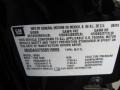 2005 Buick Rendezvous Ultra Info Tag