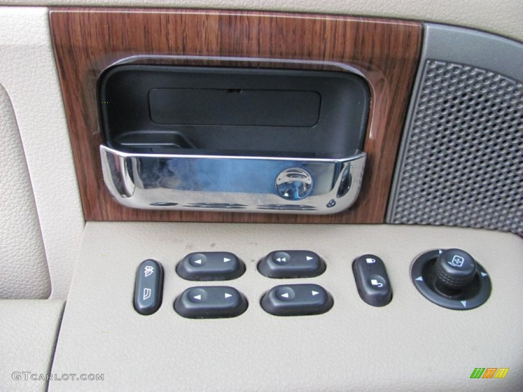 2004 F150 Lariat SuperCab 4x4 - Medium Wedgewood Blue Metallic / Tan photo #11