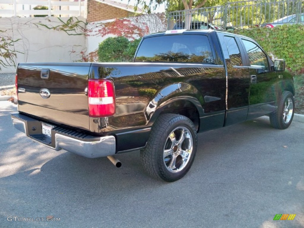 2006 F150 XLT SuperCab - Black / Medium/Dark Flint photo #3