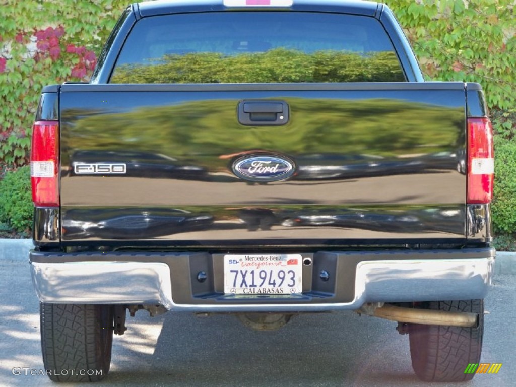 2006 F150 XLT SuperCab - Black / Medium/Dark Flint photo #4