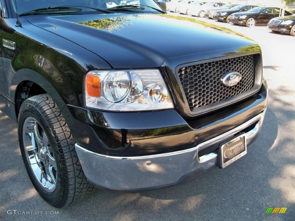 2006 F150 XLT SuperCab - Black / Medium/Dark Flint photo #10