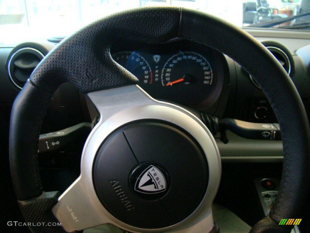 2008 Tesla Roadster Standard Roadster Model Black Steering Wheel Photo #56037410
