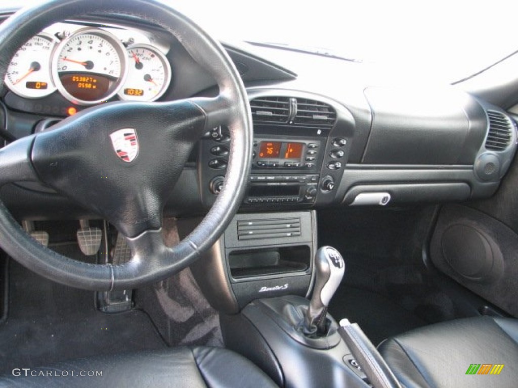 2003 Porsche Boxster S Black Dashboard Photo #56038301