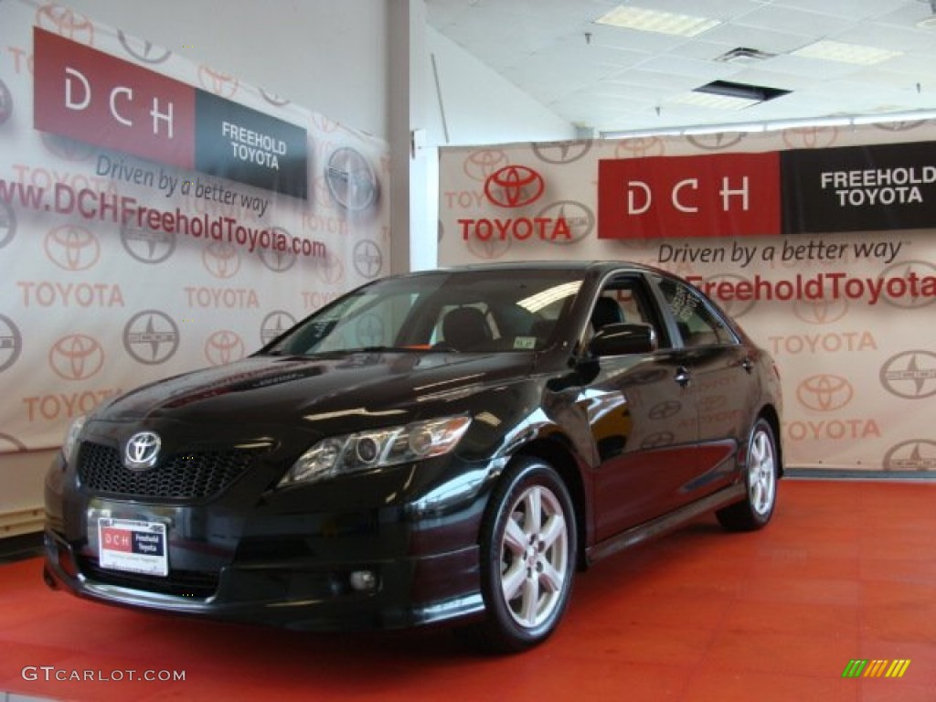 2009 Camry SE V6 - Black / Charcoal photo #1